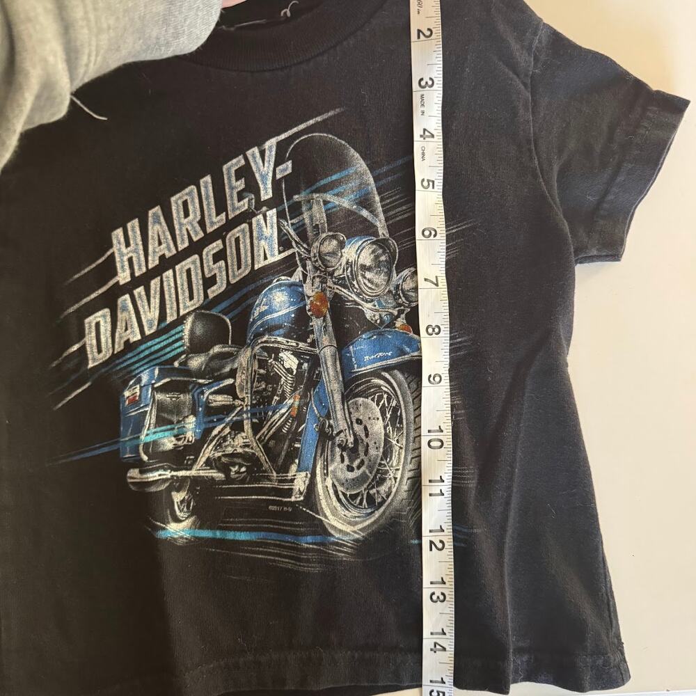 Harley Davidson Motorcycle Maui Haleakala Hawaii Black T Shirt Youth XS 4/5 - Picture 5 of 5